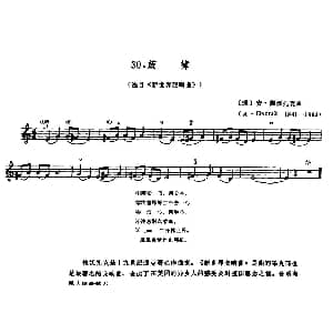 小提琴谱 | 学琴之路练习曲30 旋律 选自 新世纪交响曲 捷 A 德沃夏克