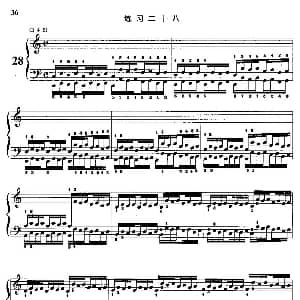 哈农钢琴练指法 钢琴谱 查尔斯 路易斯 哈农