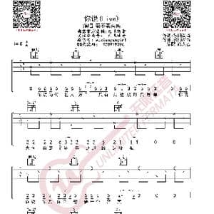 要不要买菜 你说Live版 吉他谱_歌曲简谱
