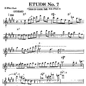 萨克斯谱 | 爵士乐超吹练习曲 七