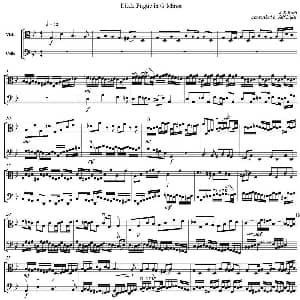 Little Fugue in G Minor G小调小赋格曲 中提琴 大提琴 巴赫