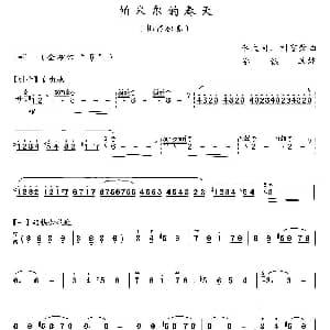 笛子谱 | 帕米尔的春天 梆笛独奏 李镇改编 祝奎整理