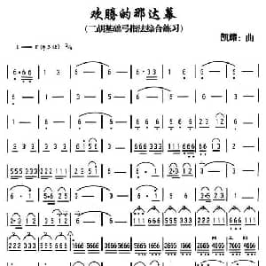 二胡谱 | 欢腾的那达慕