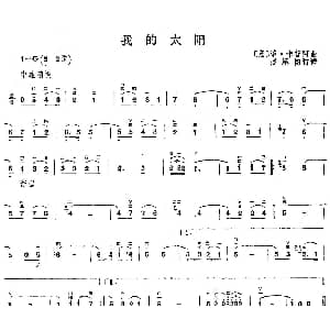 二胡谱 | 我的太阳 卡普阿