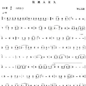葫芦丝谱 | 但愿人长久 梁弘志作曲版 两个版本 梁弘志