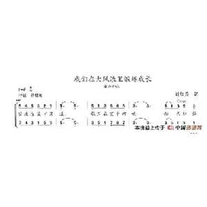 我们在大风浪里锻炼成长_歌谱投稿_词曲:刘红兵 陈志昂