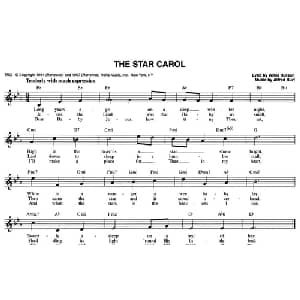 THE STAR CAROL_外国歌谱