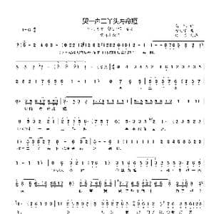 哭一声二丫头寿命短_歌曲简谱_词曲:高琛 徐文华