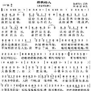 点歌的人_歌曲简谱_词曲:海来阿木 海来阿木