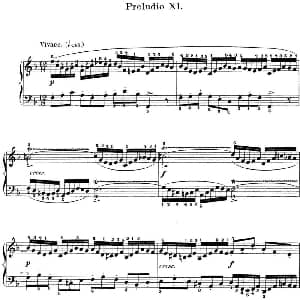 巴赫 平均律钢琴曲集 第一卷 之前奏曲 钢琴谱 巴赫