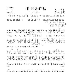 我们会再见_歌曲简谱_词曲:黄婷 谢广太