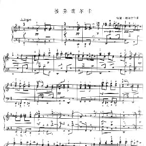 手风琴谱 | 拨奏波尔卡 约翰 施特劳斯