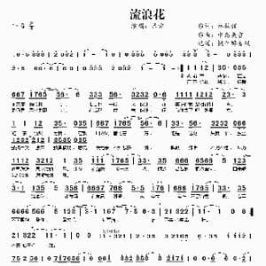 流浪花_歌谱投稿_词曲:林振强 中岛美雪