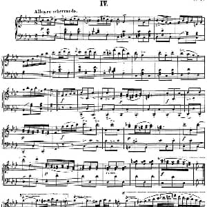 舒伯特降f小调即兴曲D.935 Op.142 钢琴谱 舒伯特