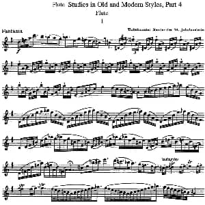 长笛曲谱 | 斯勒新老风格长笛练习重奏曲 第四部分 NO.1 NO.2 Siegfried Thiele S. 斯勒