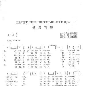 侯鸟飞翔летят перелетные птицы_歌谱投稿_词曲:米.伊萨科夫斯基 玛•布 朗 介尔