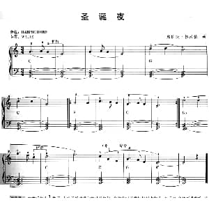 电子琴谱 | 圣诞夜 弗朗茨 格吕伯