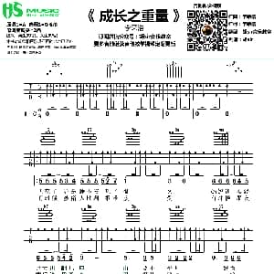 成长之重量 吉他谱 李荣浩 李荣浩词曲 胡sir音乐教室