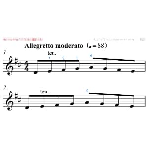 小提琴谱 | 练习曲No.17 小提琴 法拉拉