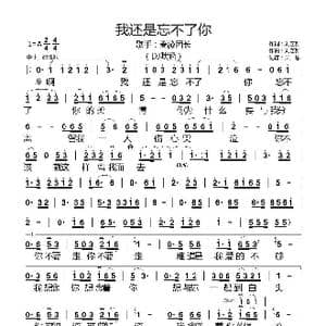 我还是忘不了你_歌曲简谱_词曲:刘艺新 刘艺新