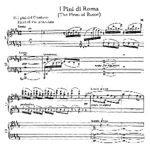 The Pines of Rome 钢琴谱 奥托里诺•雷斯庇基 Ottorino Respighi