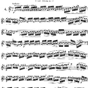 长笛曲谱 | 二十首练习曲作品132号之4 Garibold 加里波第