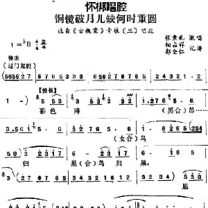怀梆 铜镜破月儿缺何时重圆 选自 古槐案 青娘旦 对唱