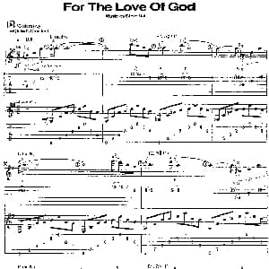 For The Love Of God 吉他谱 古典独奏