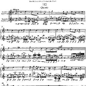 长笛曲谱 | 斯勒新老风格长笛练习重奏曲 第一部分 NO.112 Siegfried Thiele S. 斯勒