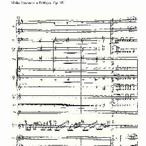 小提琴谱 | D大调小提琴协奏曲, Op.35第一乐章 二