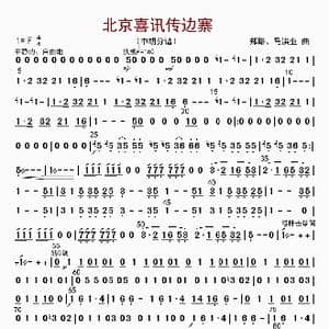 北京喜讯到边寨_歌曲简谱_词曲: 郑路等