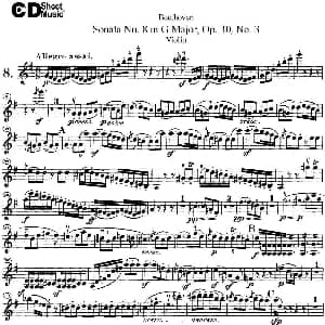 小提琴谱 | Violin Sonata No.8 in G Major Op.30 No.3