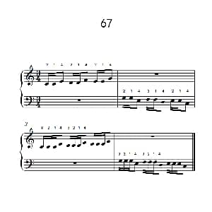 增强手腕及手指弹性的轮指练习 67 钢琴谱