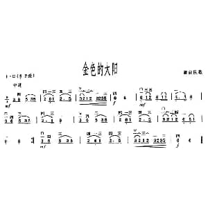 二胡谱 | 金色的太阳 藏族民歌 藏族民歌