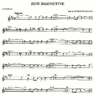 萨克斯谱 | HOW INSENSITIVE