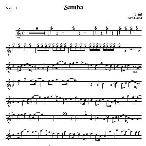 小提琴谱 | Samba 桑巴