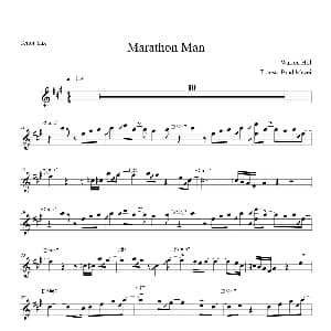 萨克斯谱 | Marathon Man 次中音萨克斯