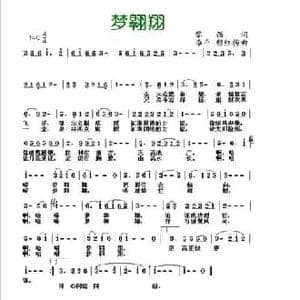 梦翱翔_民歌简谱_词曲:黎强 李平 穆红梅