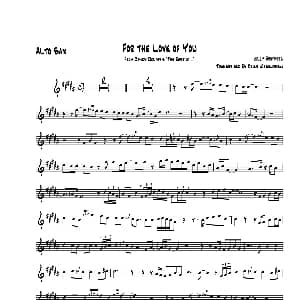 萨克斯谱 | For The Love Of You 中音萨克斯