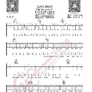 Taylor Swift Love Story 弹唱谱 原版吉他谱_歌曲简谱