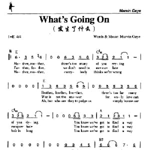 What's Going On_外国歌谱