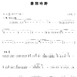 笛子谱 | 春郊吟野 孙学建改编