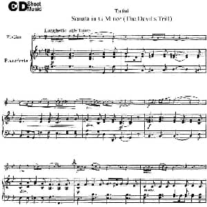 小提琴谱 | Violin Sonata in G Minor The Devil's Trill 小提琴 钢琴伴奏