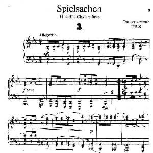 Spielsachen Op.35 钢琴谱 狄奥多 柯希纳
