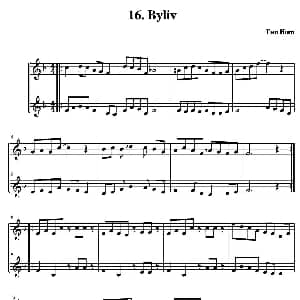 小提琴谱 | Byliv 简易二重奏 Tom Horn 霍恩 汤姆