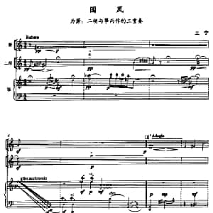 国风 箫 二胡 筝三重奏 王宁