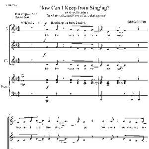 How Can I Keep from Singing合唱谱_歌曲简谱