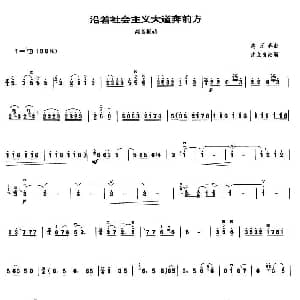沿着社会主义大道奔前方 高音板胡 施万春