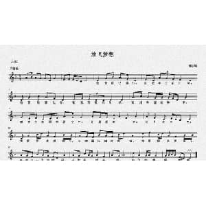 放飞梦想_儿歌乐谱_词曲:潘超楠 潘超楠