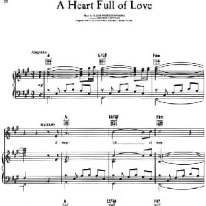 A Heart Full of Love_外国歌谱